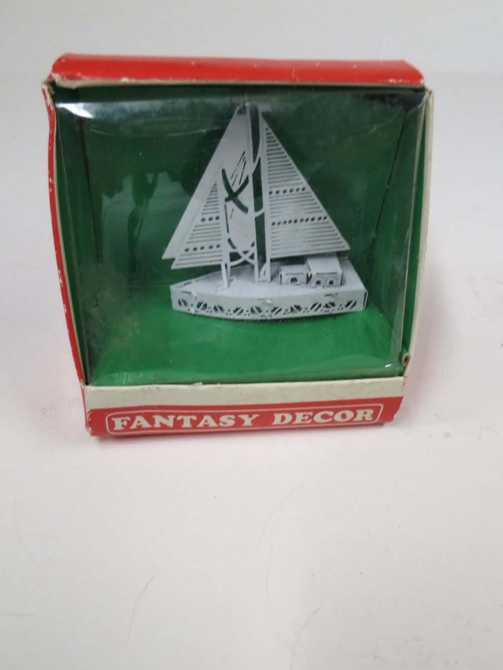 Joy Brite Sailboat Ornament Coastal Sea Beach Decor Vintage